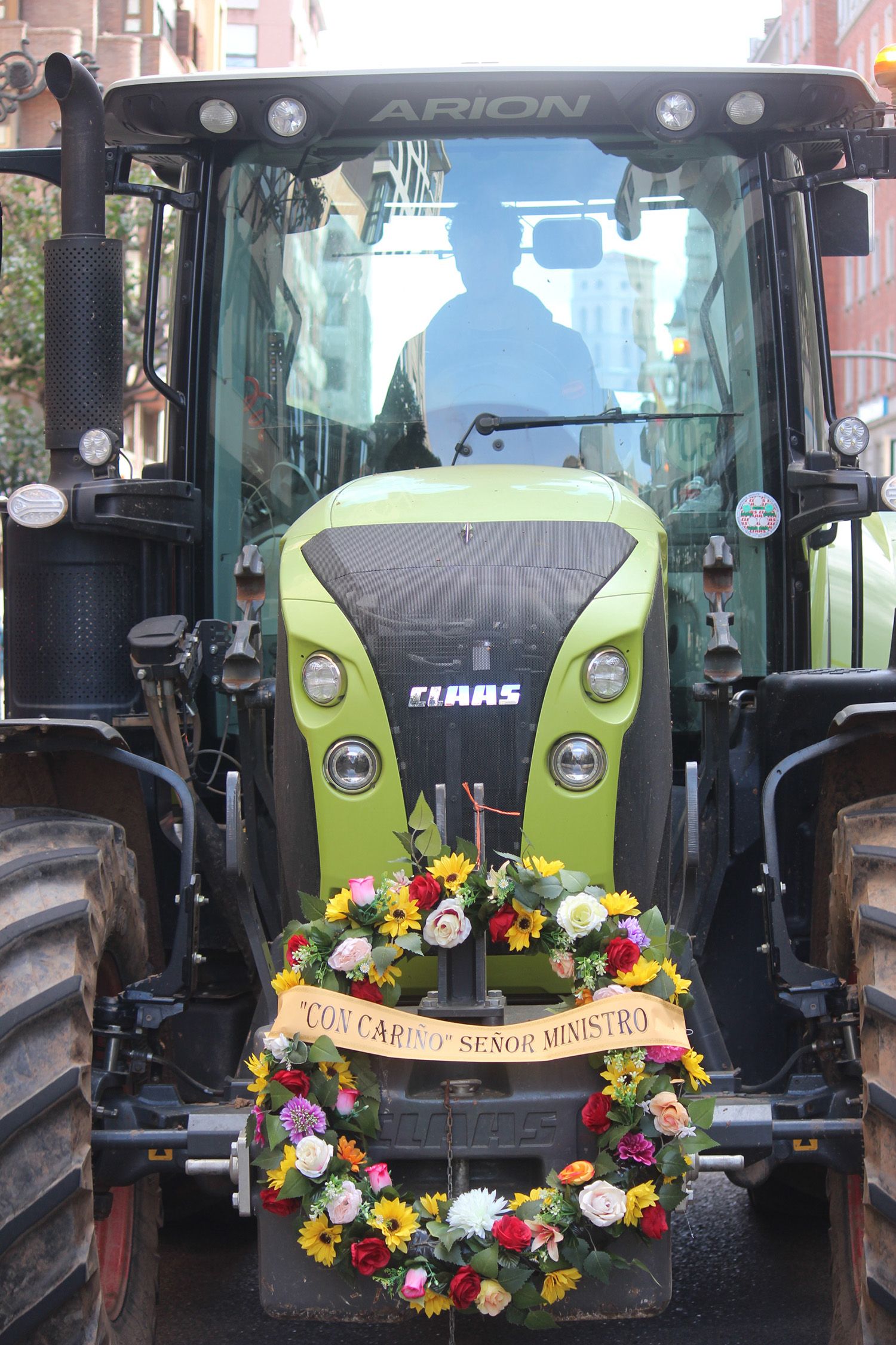 Tractorada convocada por las OPAS en León