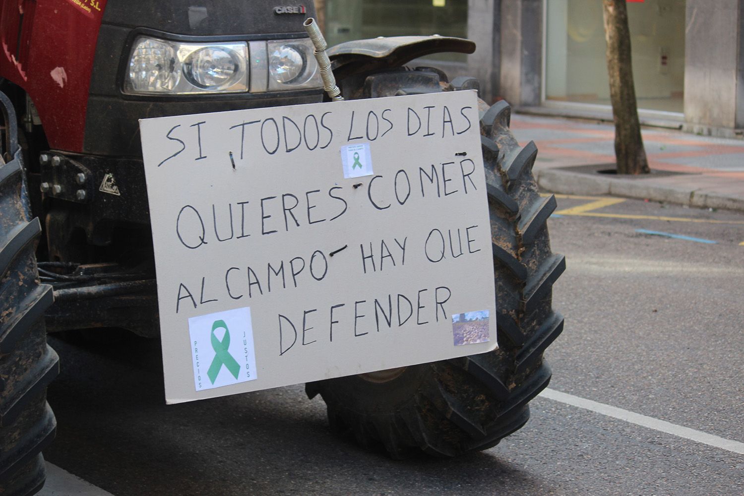 Tractorada convocada por las OPAS en León