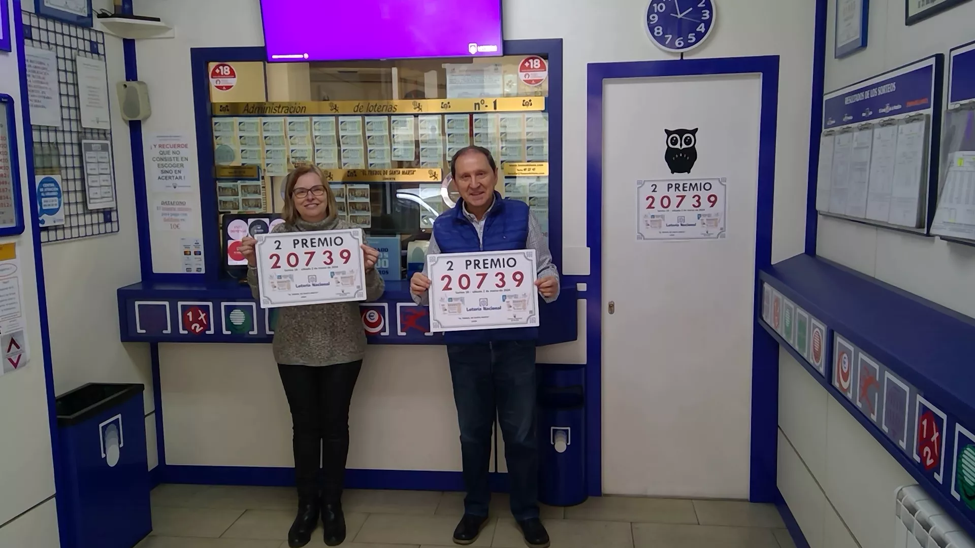 Un segundo premio de la Lotería deja 120.000 euros en León capital