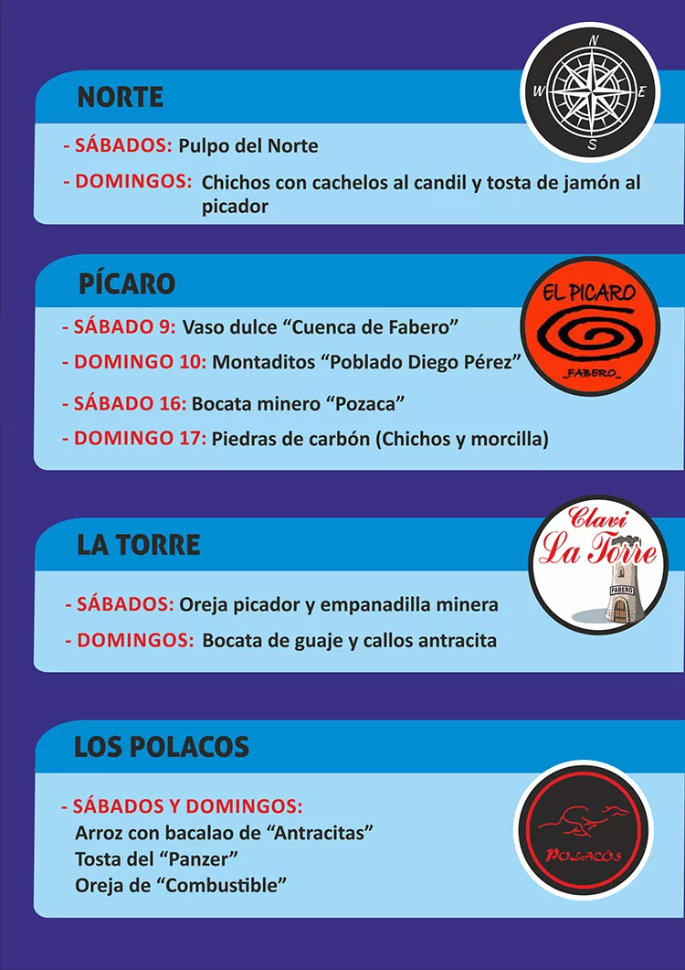 Cartel Jornadas Gastronómicas y de tapas mineras de Fabero2