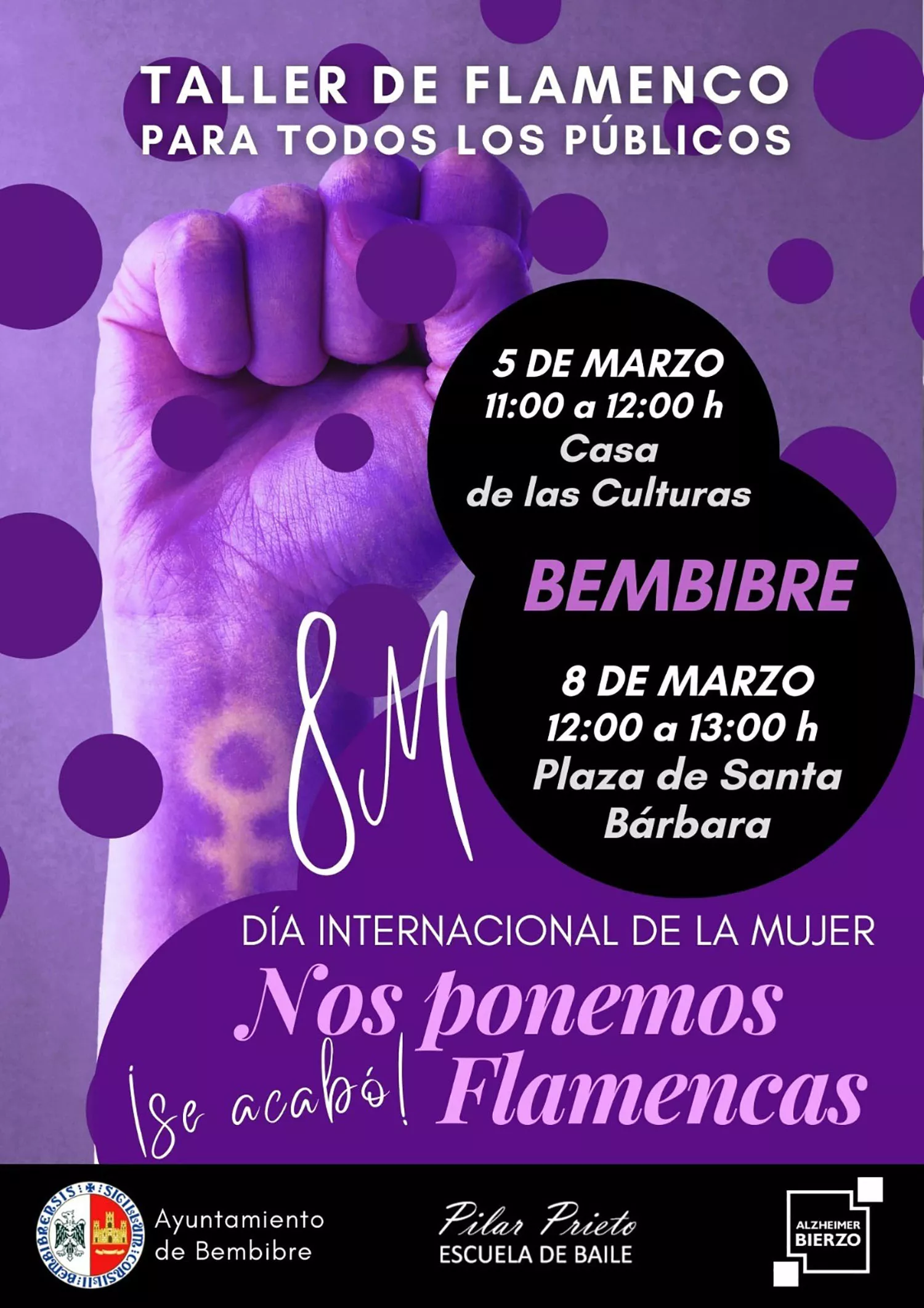 Cartel 8M en Bembibre