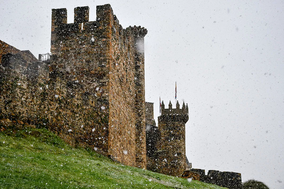 Nieve en el casco antiguo de Ponferrada (4)