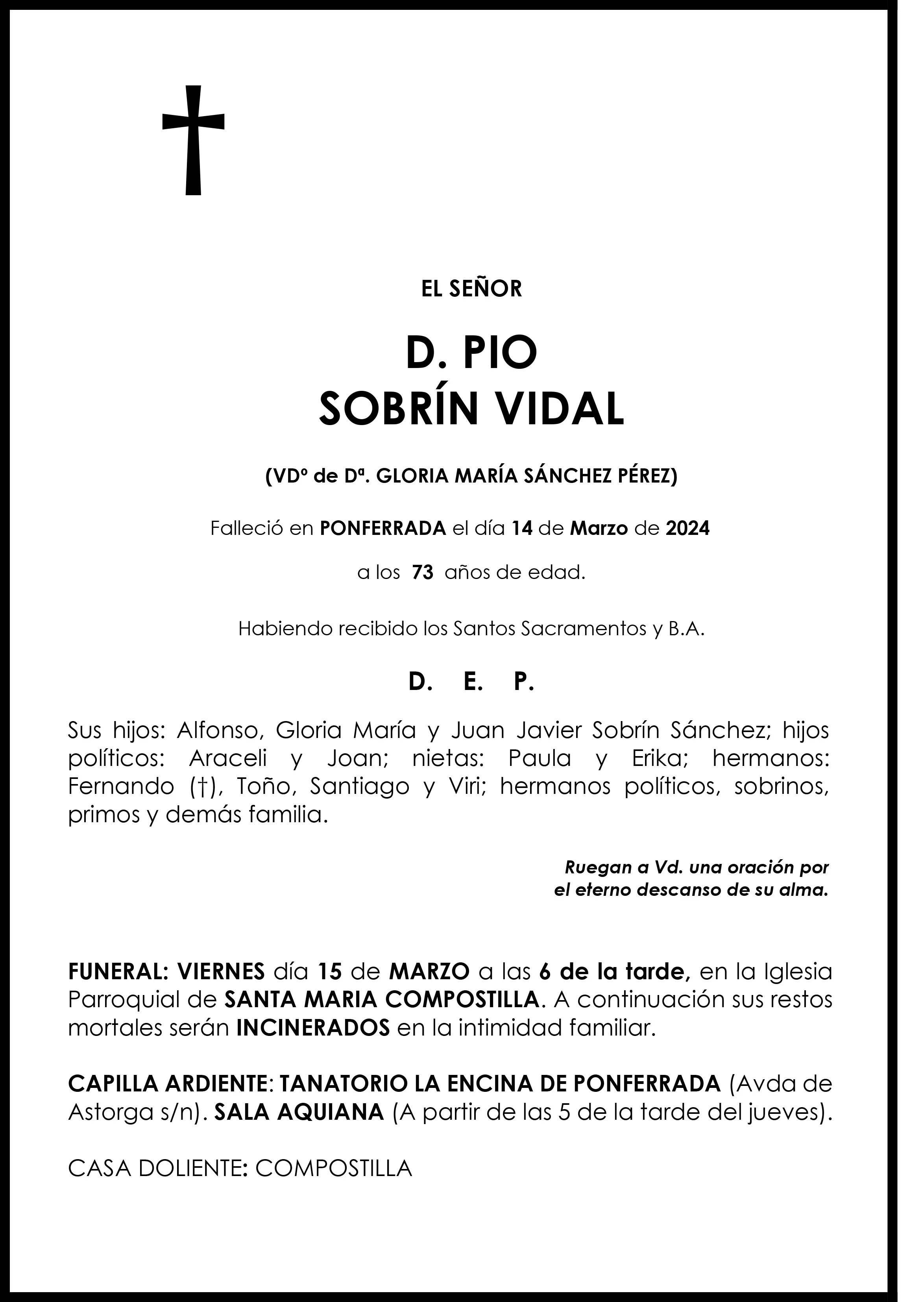 PIO SOBRIN VIDAL