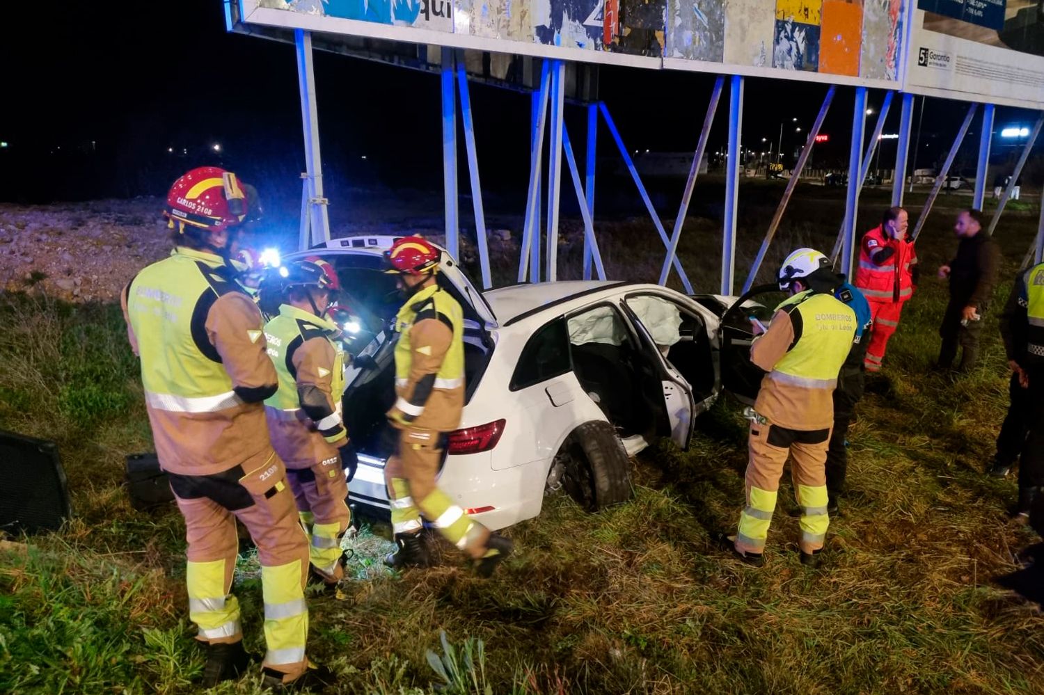 Herido en un accidente de tráfico en la avenida Portugal de León