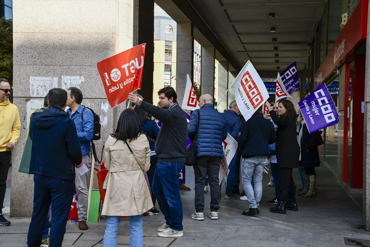 Huelga de trabajadores de BANCA