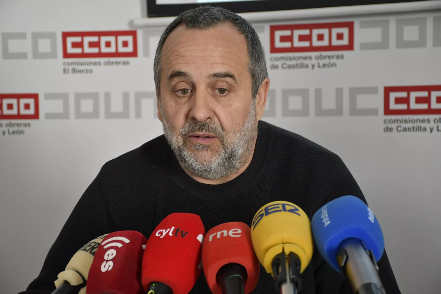 Secretario general de la Unión Comarcal de CCOO del Bierzo, Ursicino Sánchez