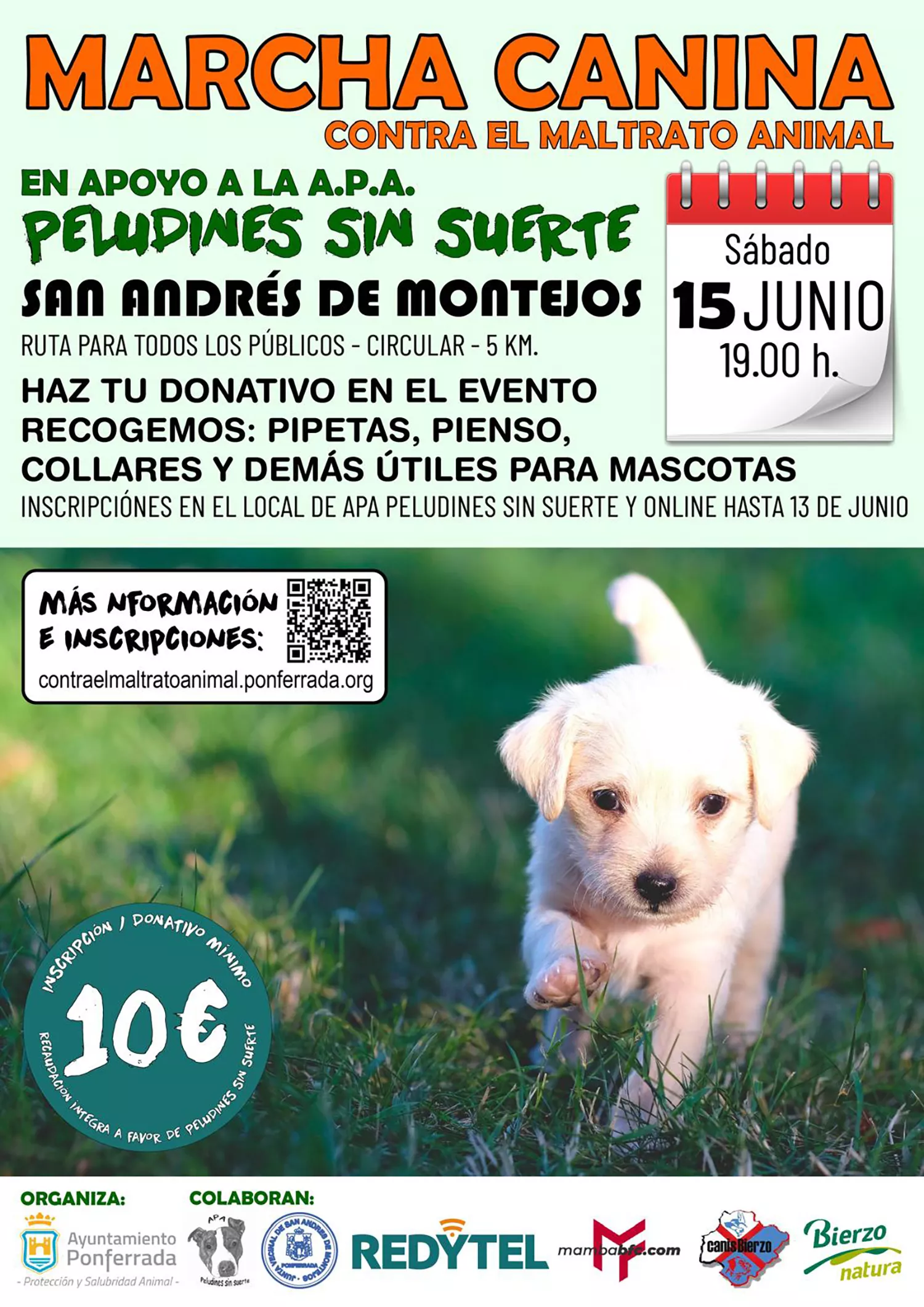 Cartel Marcha Canina Ponferrada