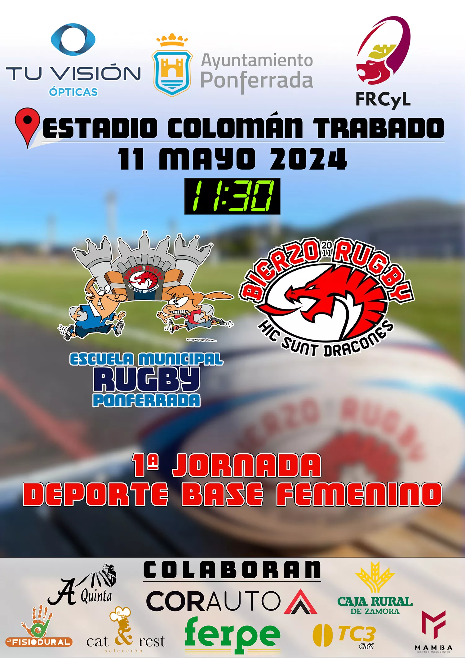 Cartel Bierzo Rugby