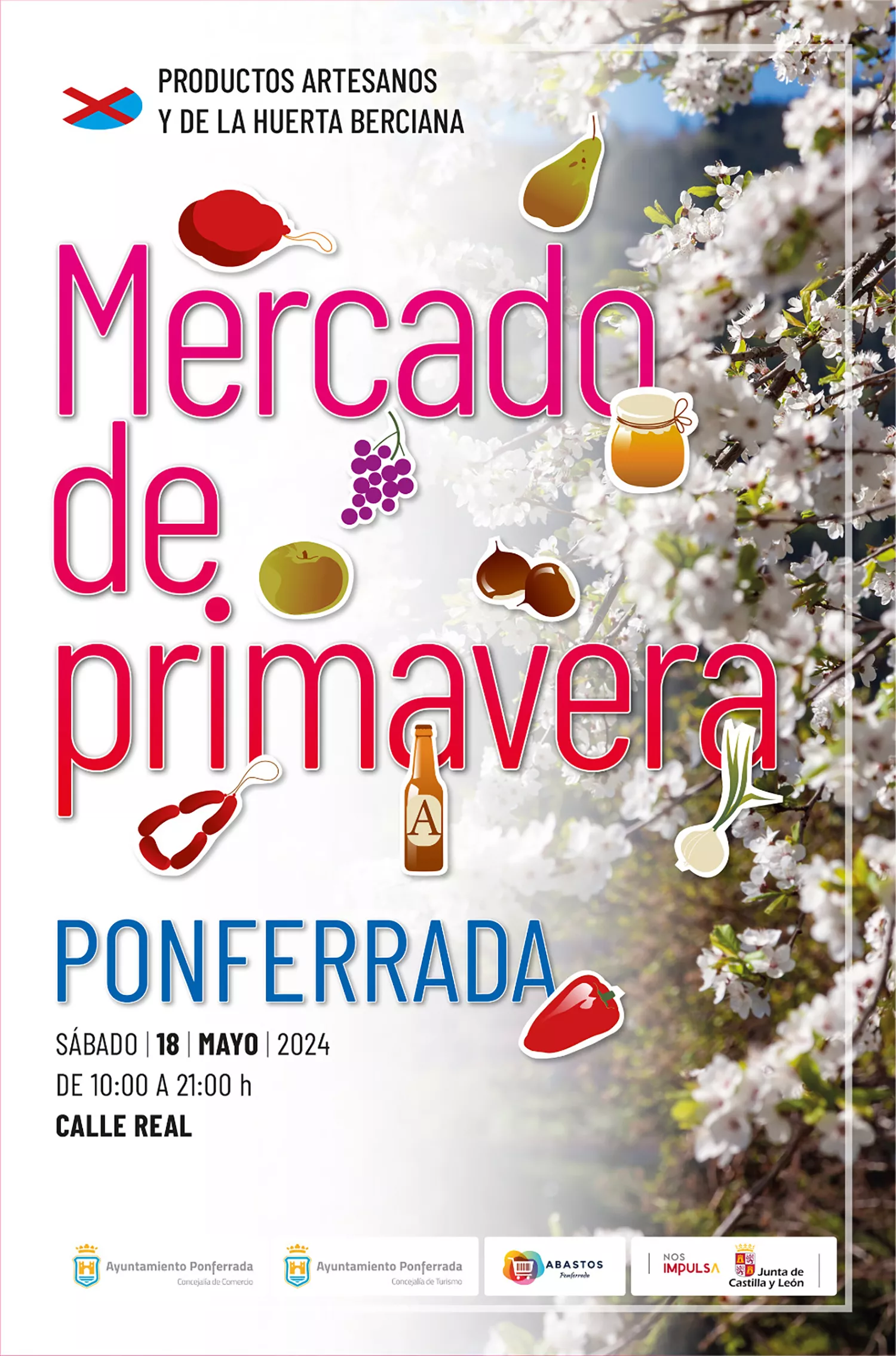 Cartel Mercado primavera Ponferrada