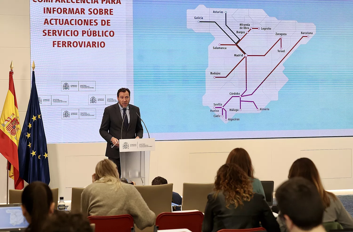 El ministro de Transportes, Óscar Puente, presenta mañana el capítulo gallego del primer Plan Director del Corredor Atlántico 1