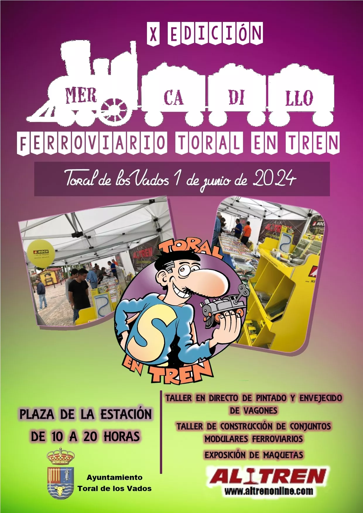 cartel MERCADILLO FERROVIARIO 2024