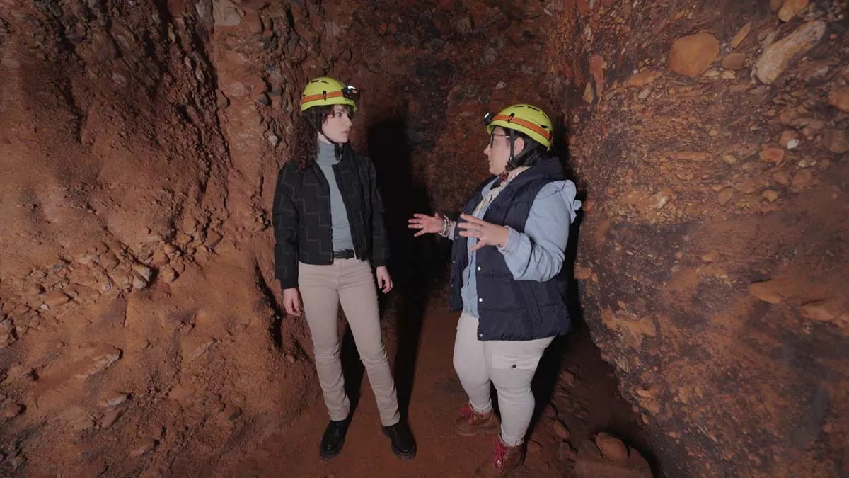 Lidia San José en el episodio de 'Los Pilares del Tiempo' dedicado a Las Médulas este domingo