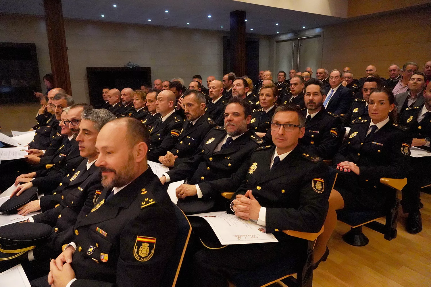 Acto de homenaje a los agentes del CNP que se jubilan en la Feria de Valladolid