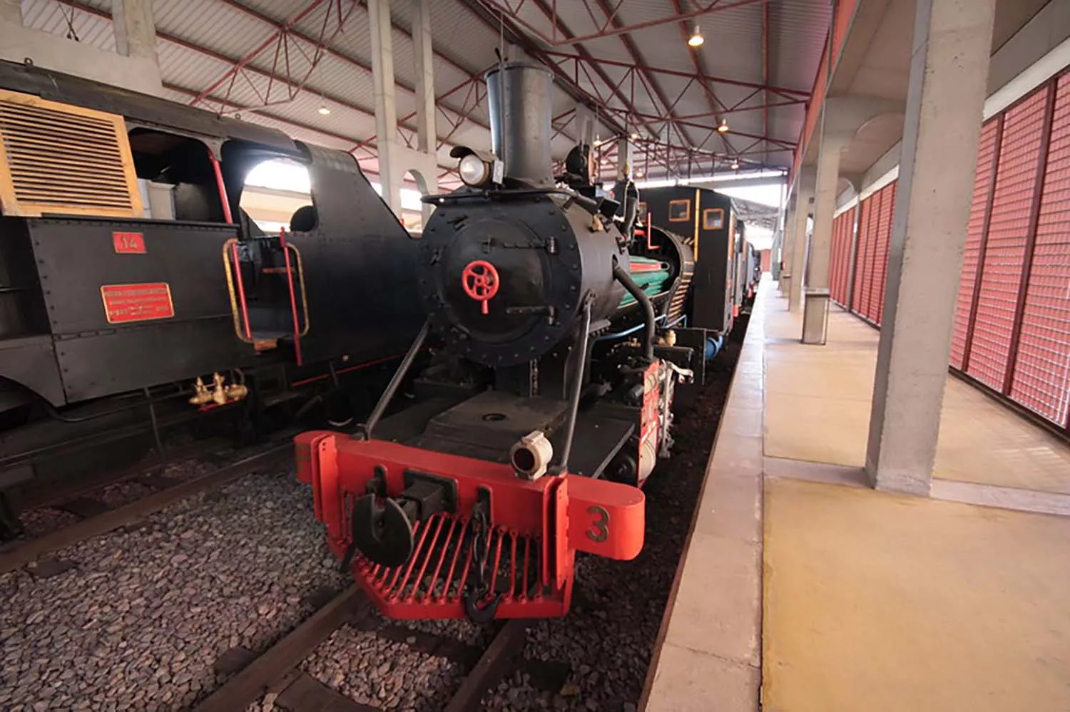 Locomotoras del Museo del Ferrocarril de Ponferrada