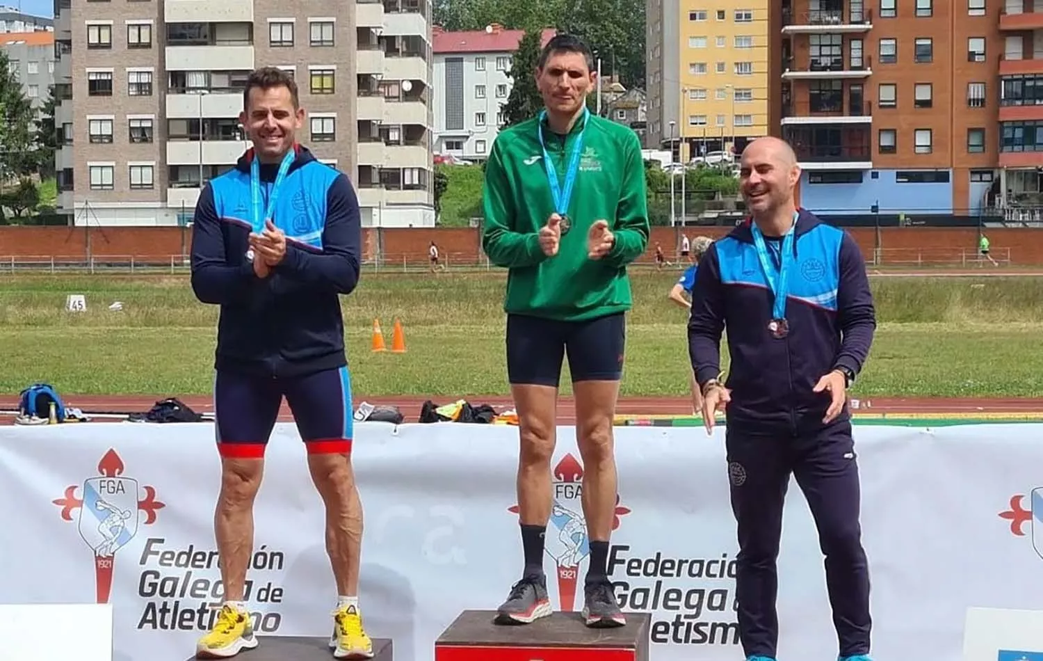 El atleta berciano Alfredo Quintana repite podio en el Campeonato Junta de Galicia Máster