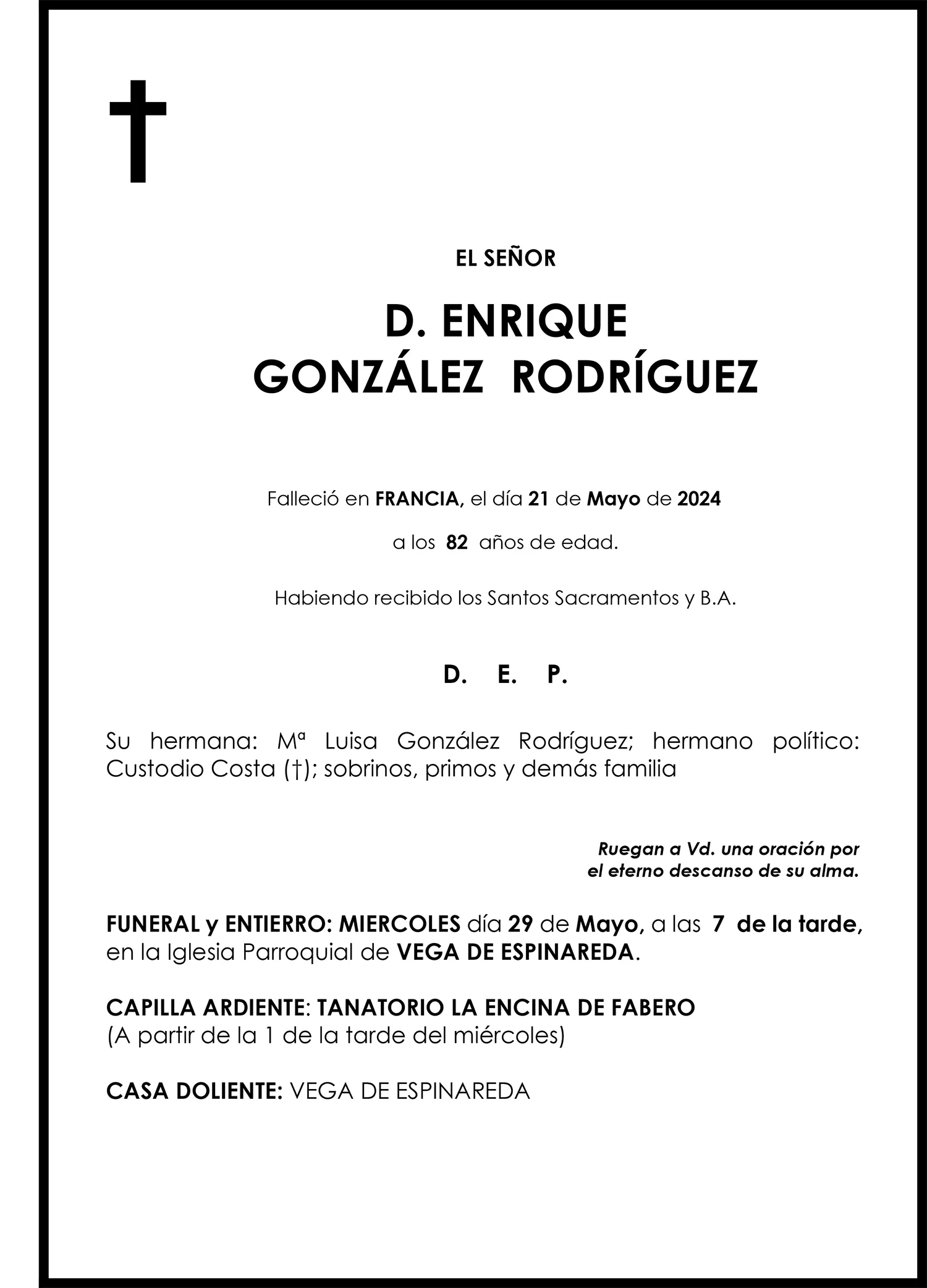 ENRIQUE GONZÁLEZ RODRÍGUEZ