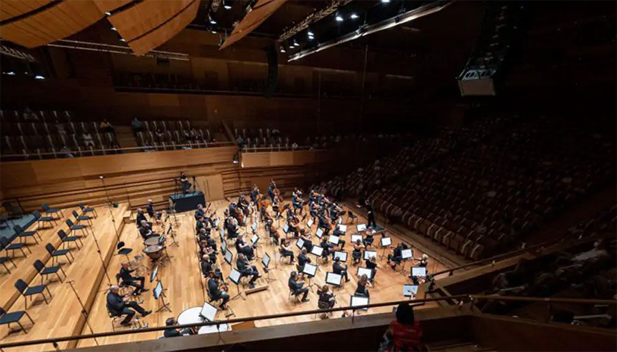 La orquesta Sinfónica, Oscyl Joven, en una de sus actuaciones