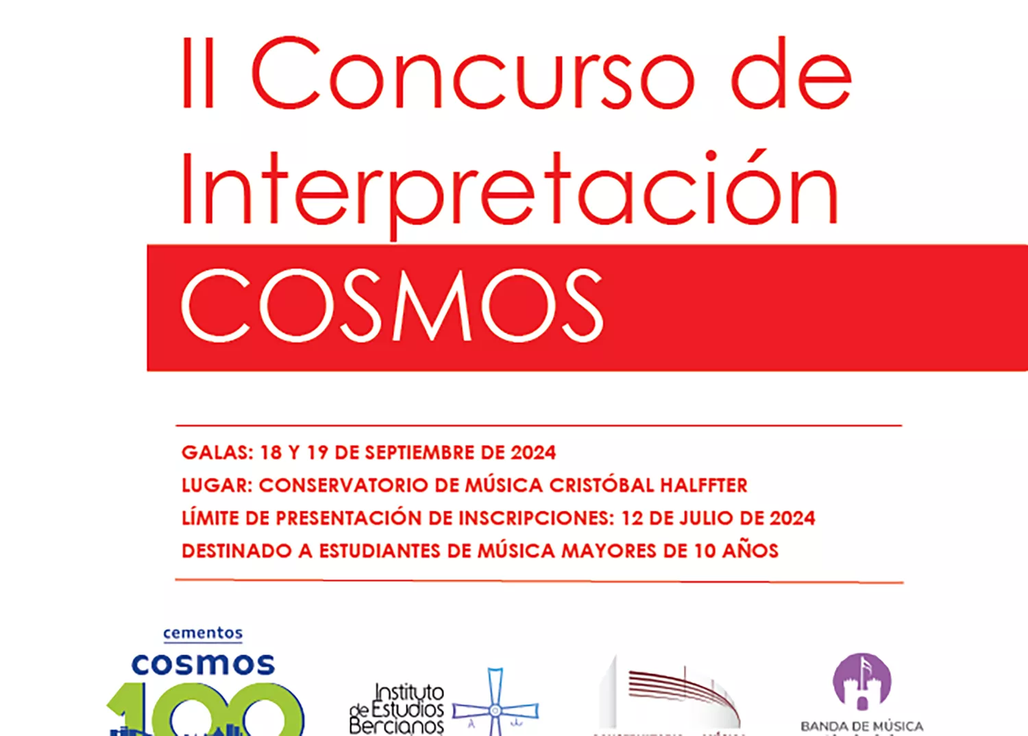 Votorantim Cimentos y el Instituto de Estudios Bercianos convocan el II Concurso de Interpretación COSMOS