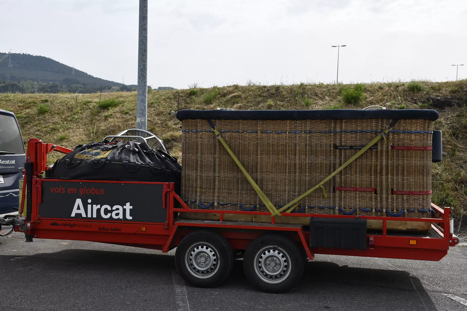 El globo aerostático de Ponferrada tras su vuelo