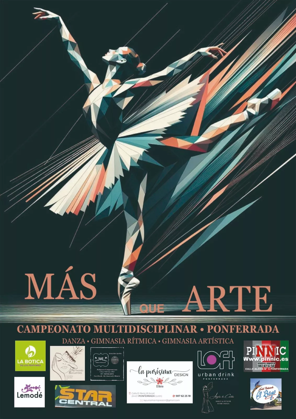 Cartel de la competición Más que Arte