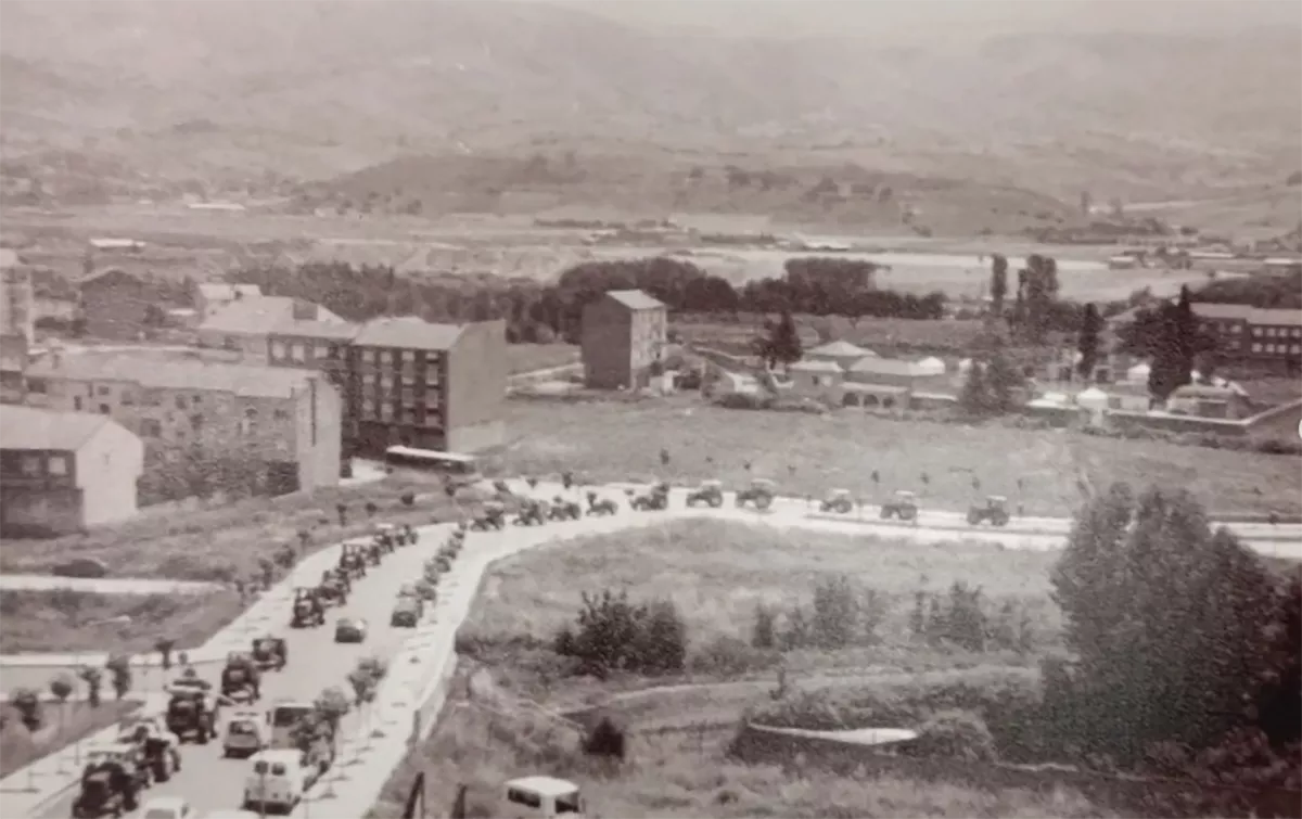 ¿Reconoces esta zona de Ponferrada?  Una foto antigua refleja cómo ha cambiado en pocas décadas