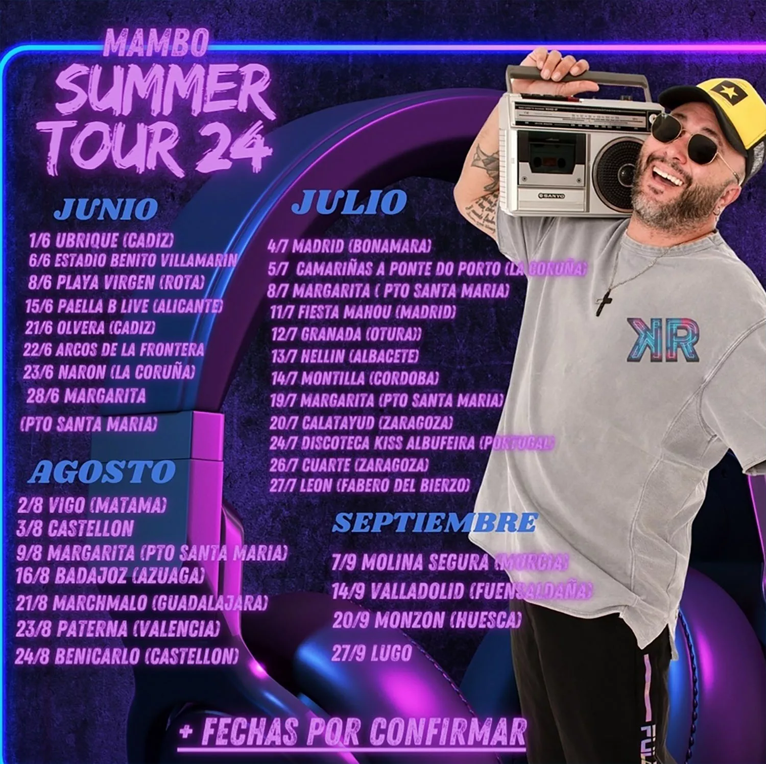 Cartel del summer tour de Kiko Rivera