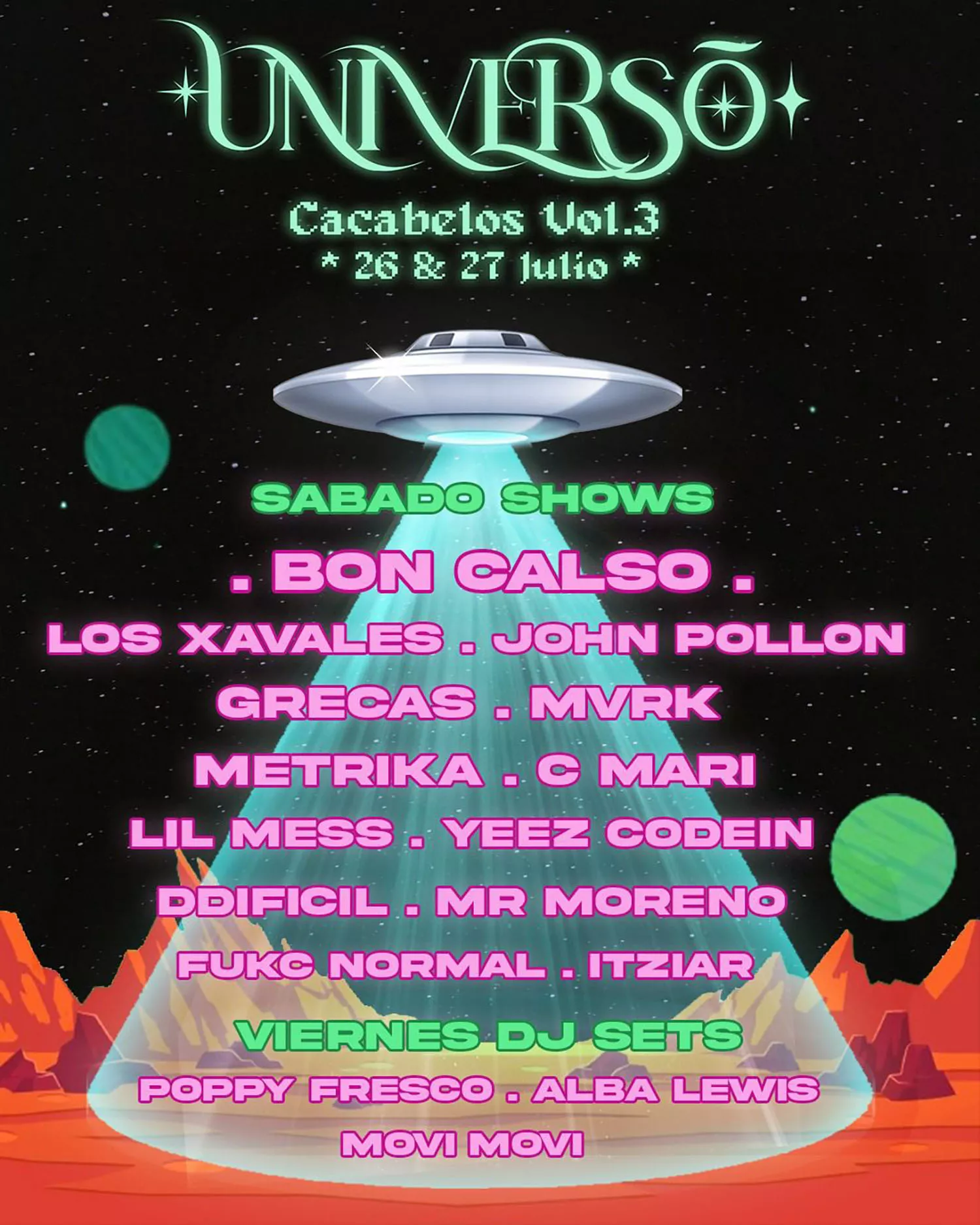 Cartel festival Universõ