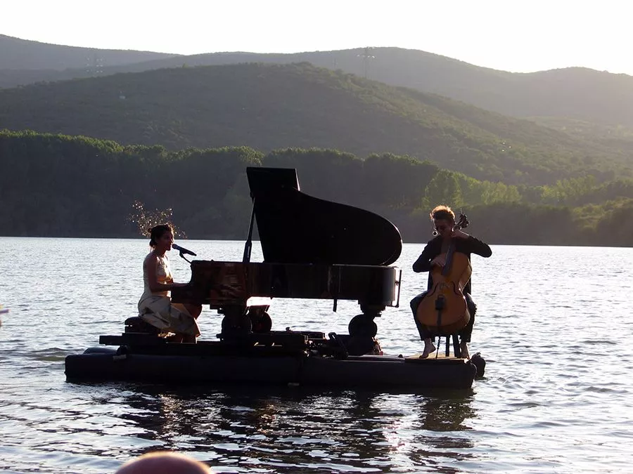 Piano du lac en el Lago de Carucedo