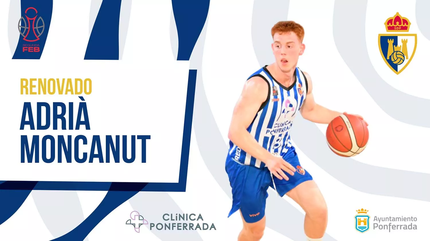 Adrià Moncanut repite con el Baloncesto Clínica Ponferrada