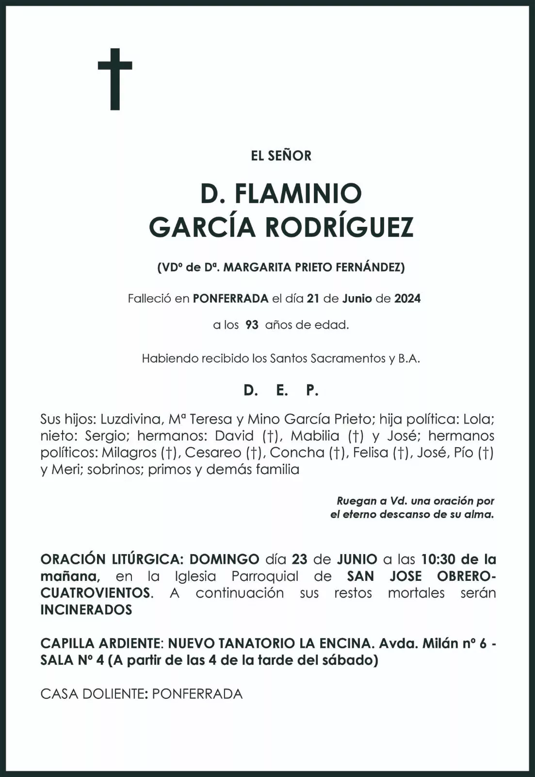 FLAMINIO GARCIA RODRIGUEZ