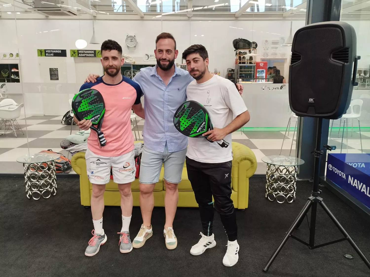 Campeones segunda categoría masculina Pablo Fernández Rivera y Carlos Cuesta Barbosa