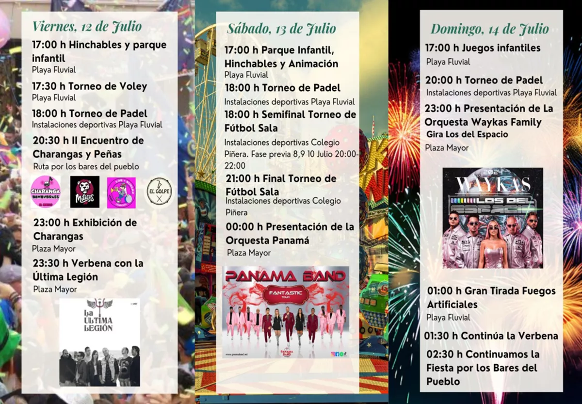 Programa Fiestas Vega de Espinareda 