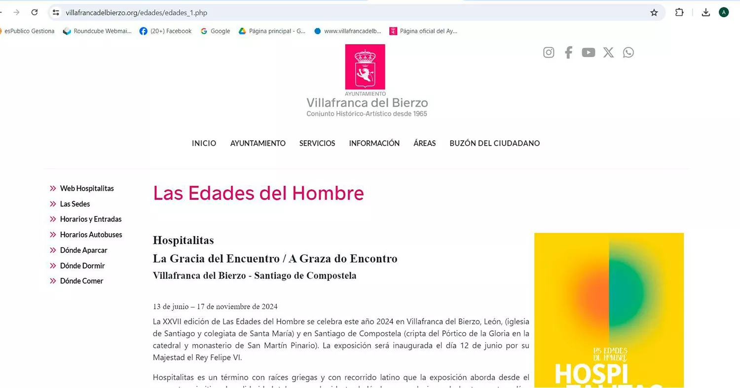 Villafranca del Bierzo presenta el nuevo portal web del Ayuntamiento con una sección de Las Edades del Hombre