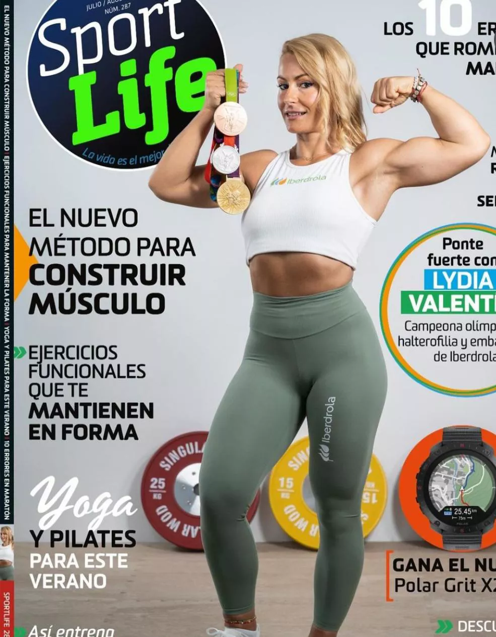 Lydia Valentín portada de la revista Sport Life