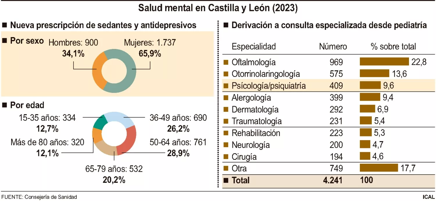 Datos de la Salud Mental en Castilla y León en 2023