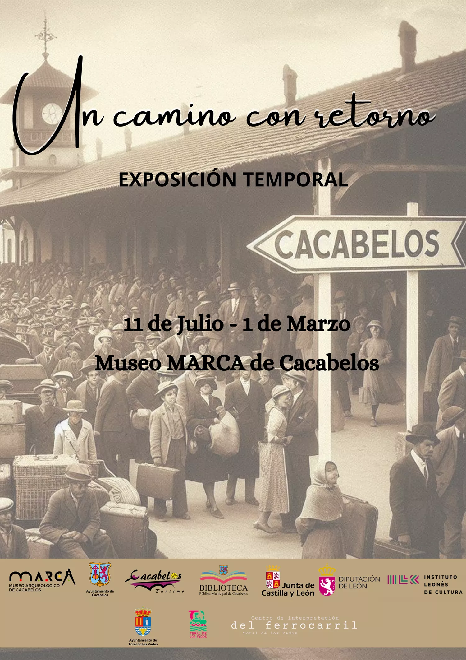 Cartel exposición Marca Cacabelos