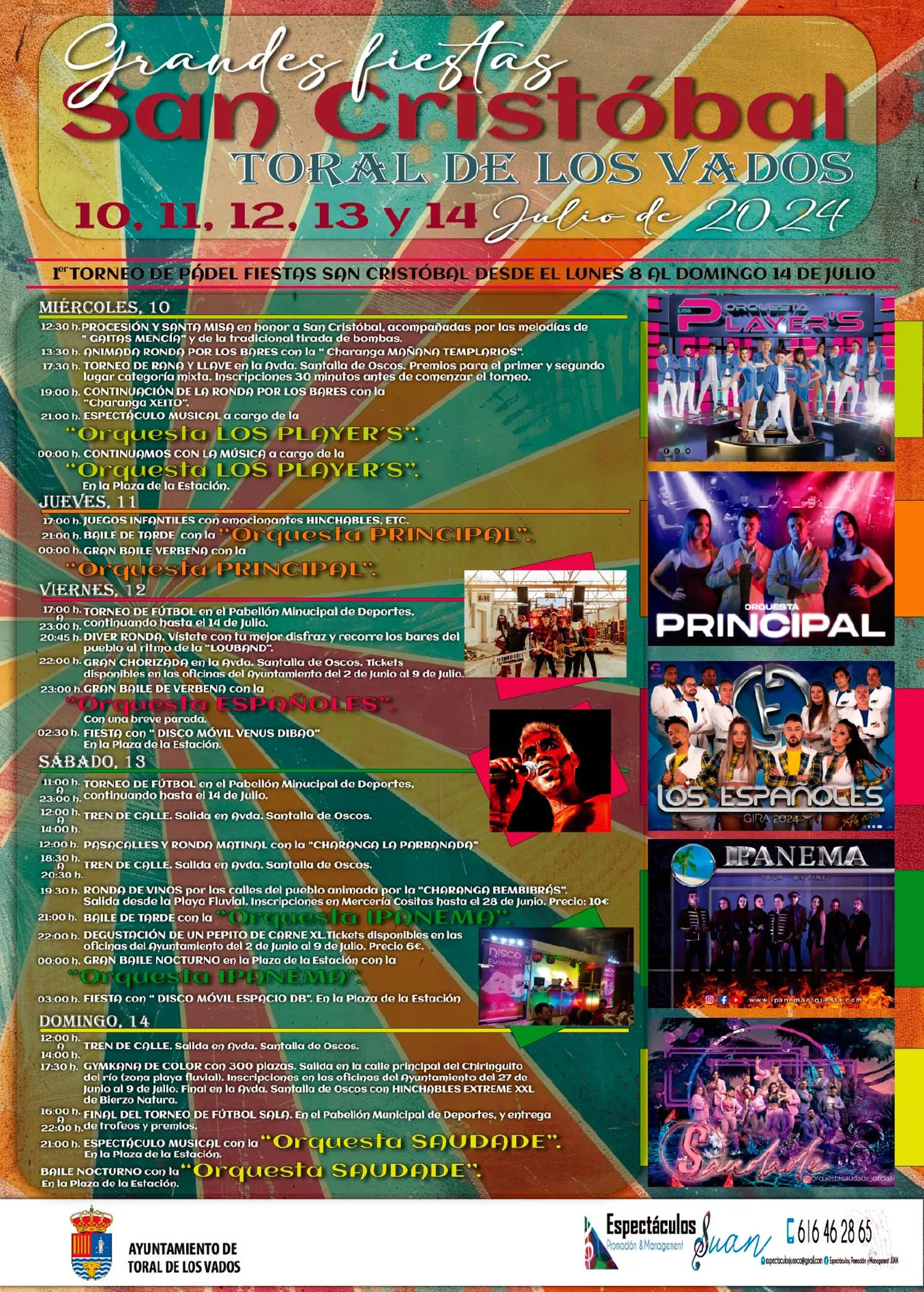 Cartel Fiestas Toral de los Vados