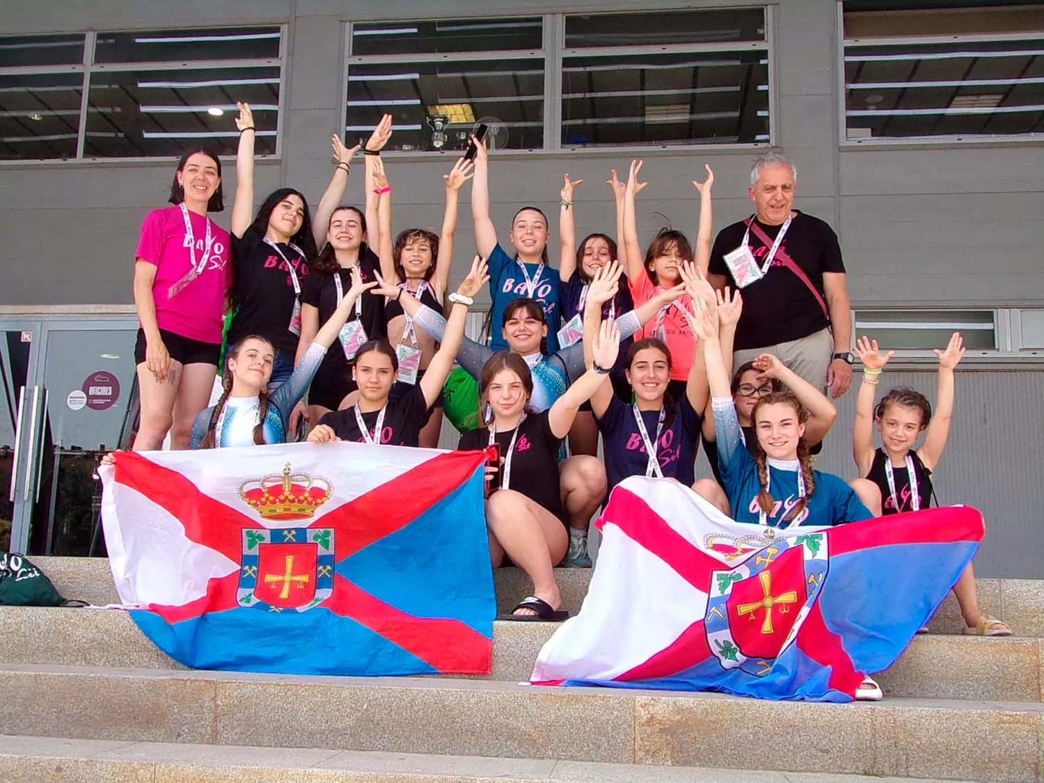13 gimnastas bercianas del Club Bayo del Sil de Ponferrada participaron en el Campeonato Nacional de Gimnasia Artística 