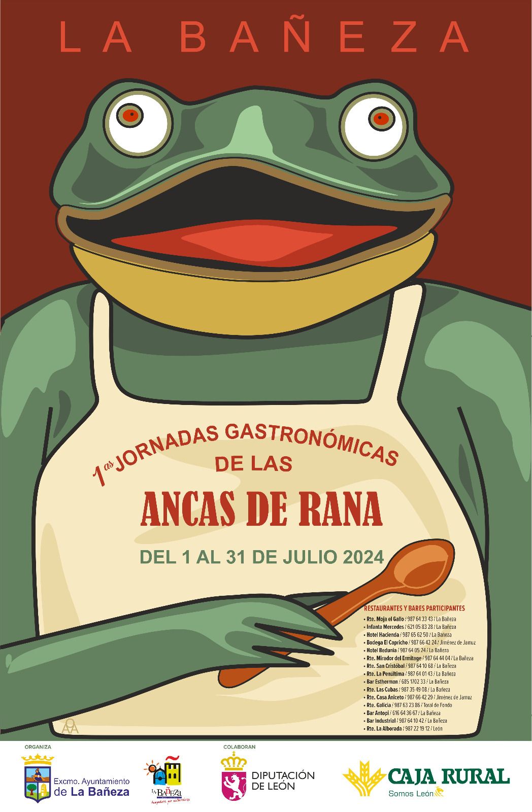 Cartel Jornadas gastronómicas Ancas de Rana