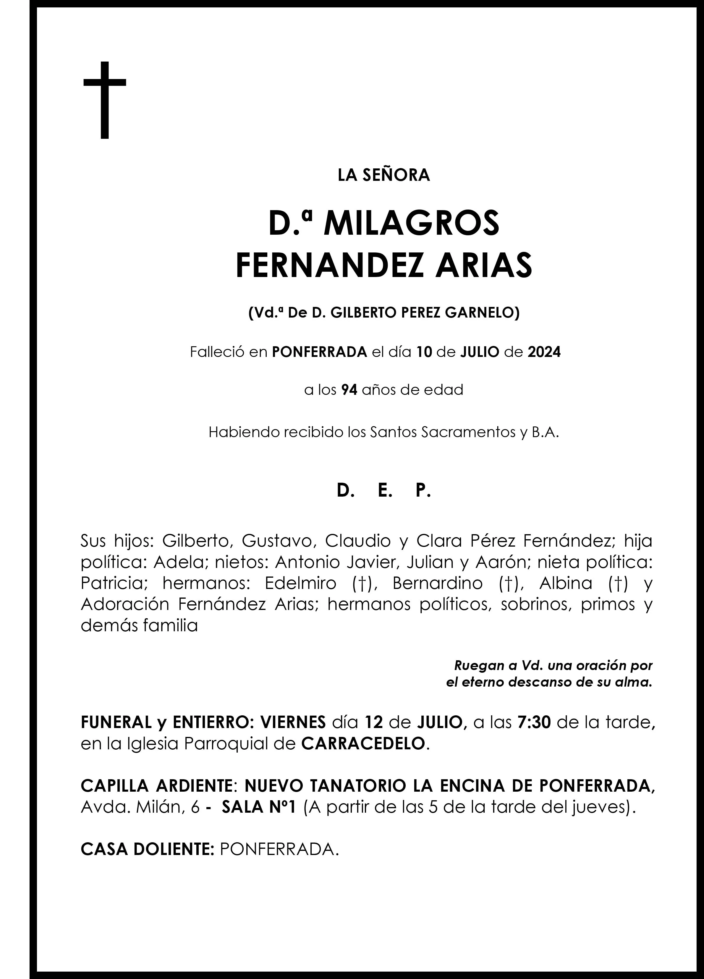 MILAGROS FERNÁNDEZ ARIAS