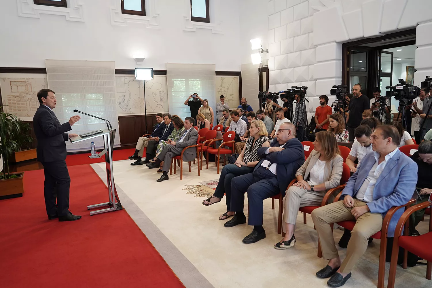 Rueda de prensa del presidente de la Junta, Alfonso Fernández Mañueco 1