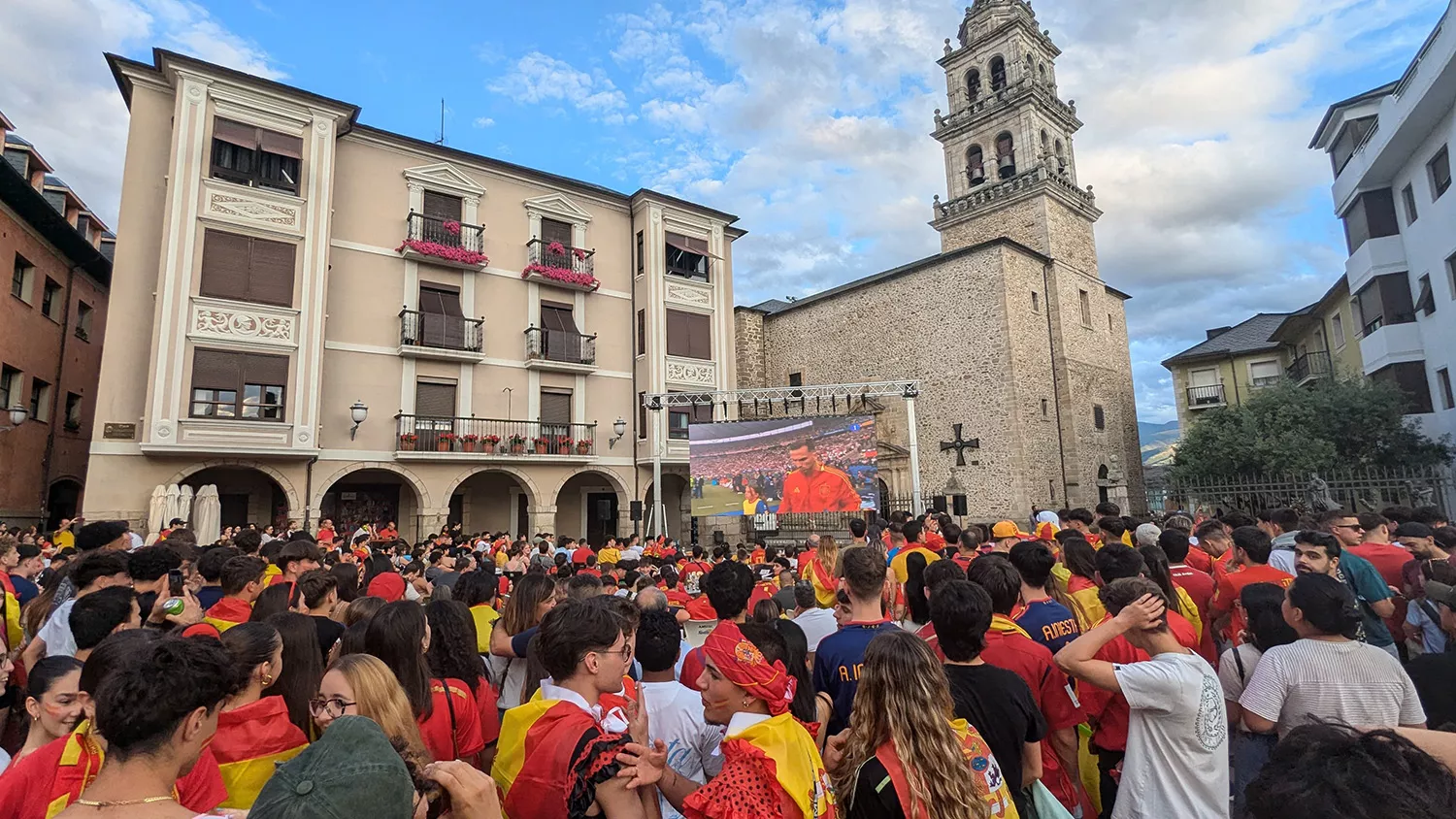 Ponferrada vive la final de la Eurocopa