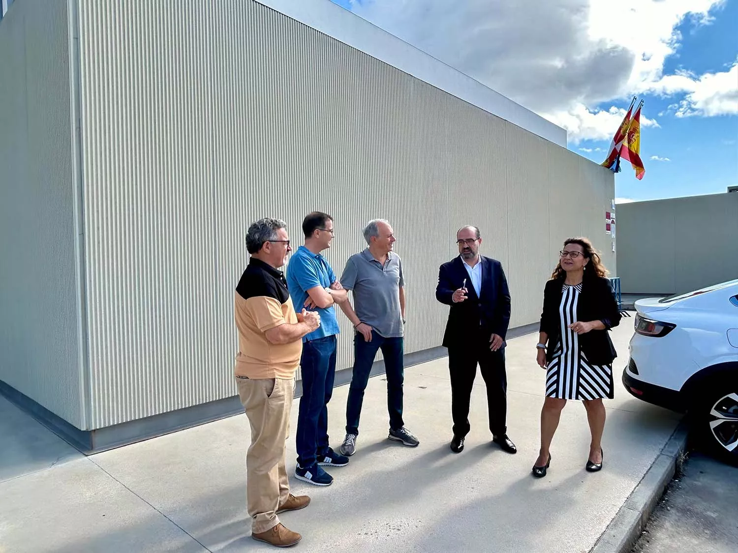 Marco Morala visitó este lunes el Centro Integrado de Formación Profesional de Compostilla, acompañado por el concejal de Medio Ambiente Carlos Fernández,