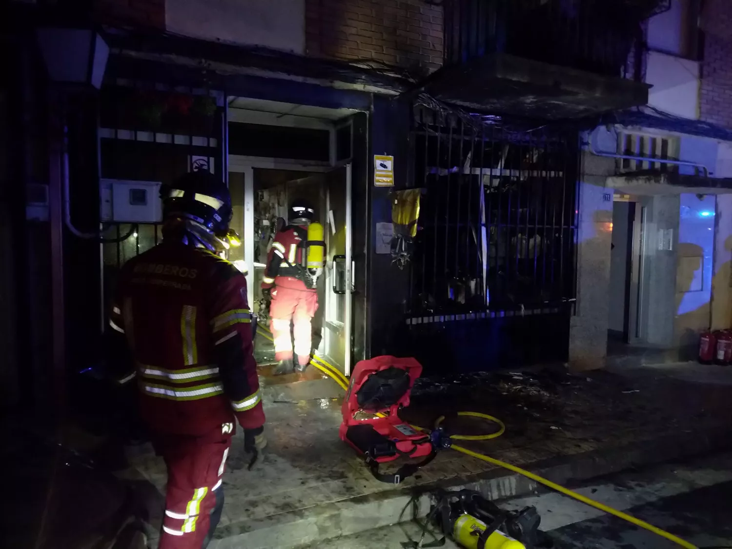 Intervencion de los bomberos