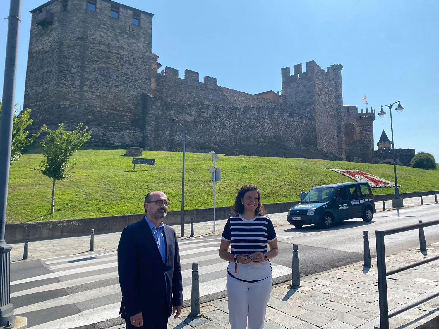 Alcalde de Ponferrada, Marco Morala, y la concejala Lidia Coca