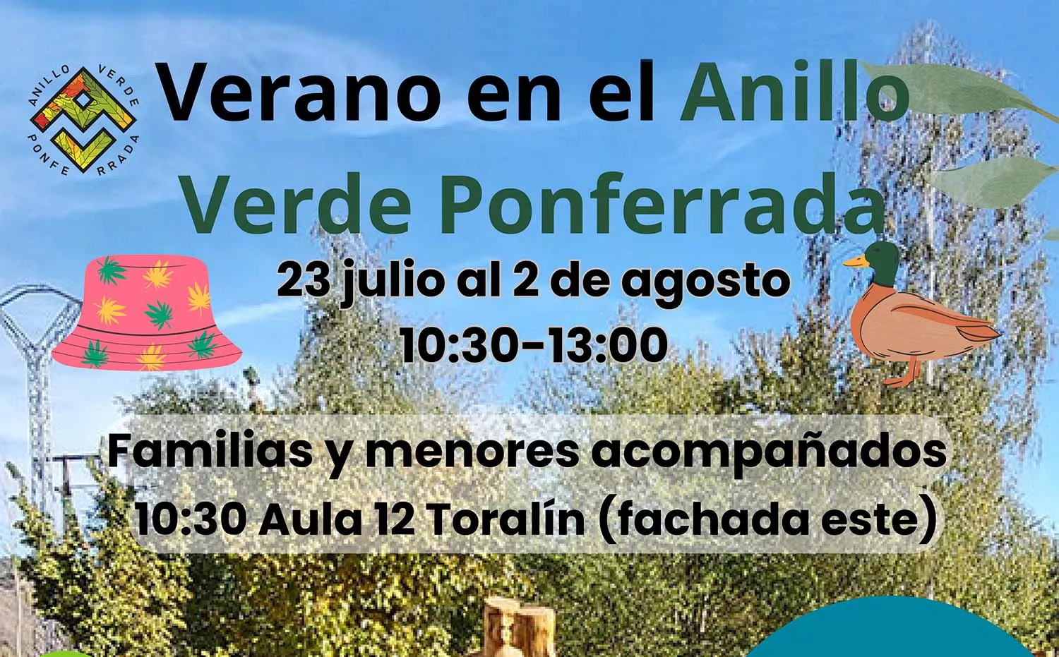 Jornadas de educación ambiental para verano de Anillo Verde de Ponferrada