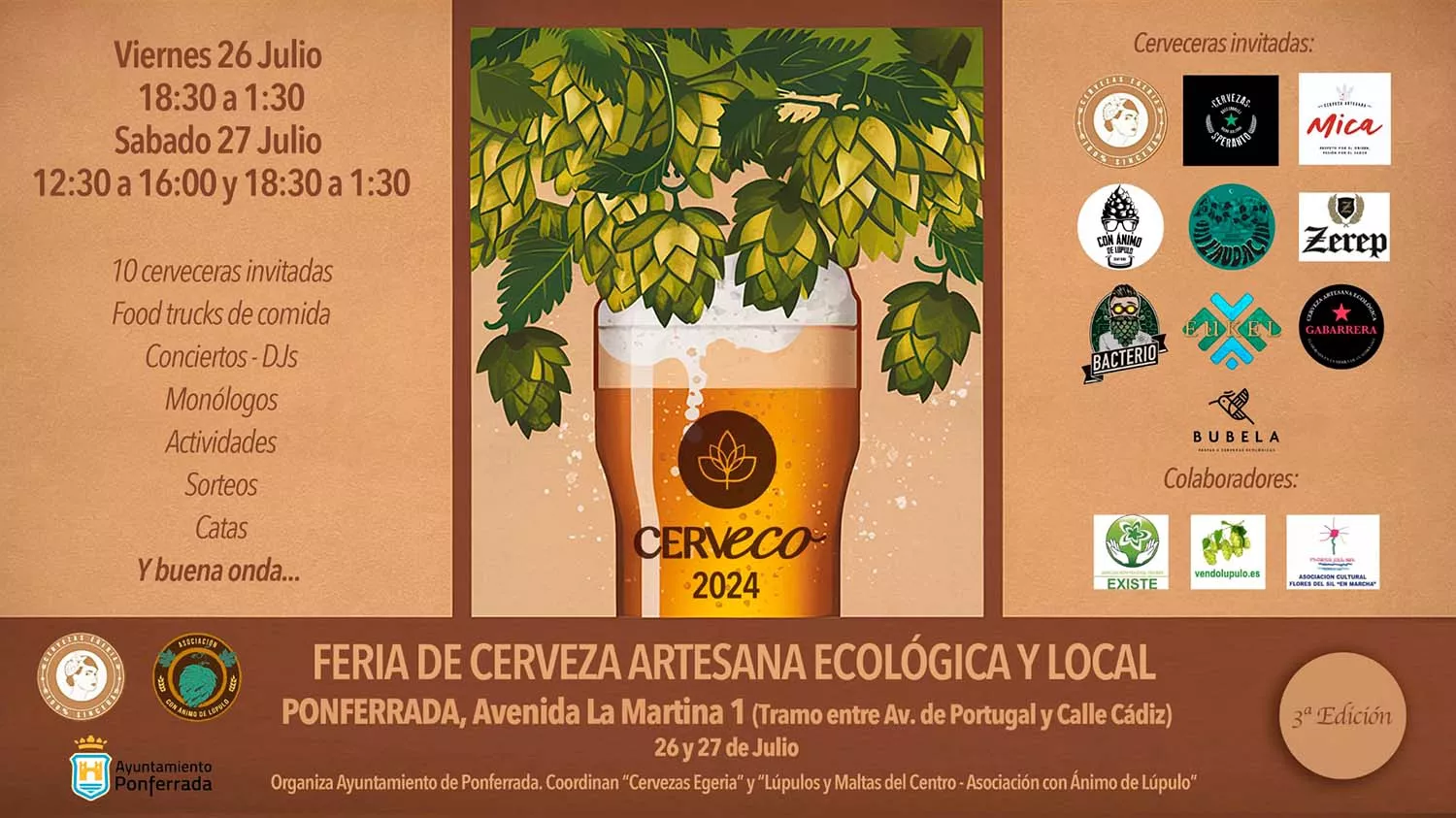 Cartel de la tercera edición de 'Cercevo' en Ponferrada