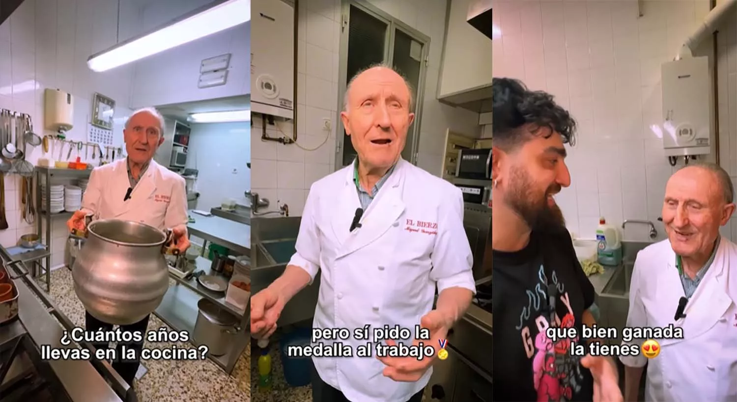 El restaurante El Bierzo regentado por el chef más longevo de Madrid salta a las redes de 'De tapas con Rufo' con una petición