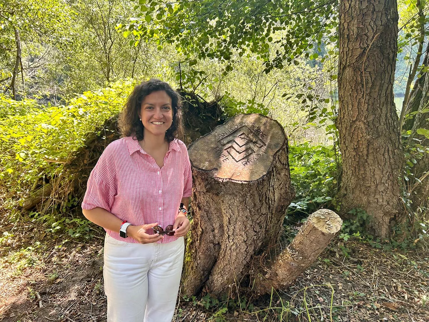 Lidia Coca en la Senda de los Romeros