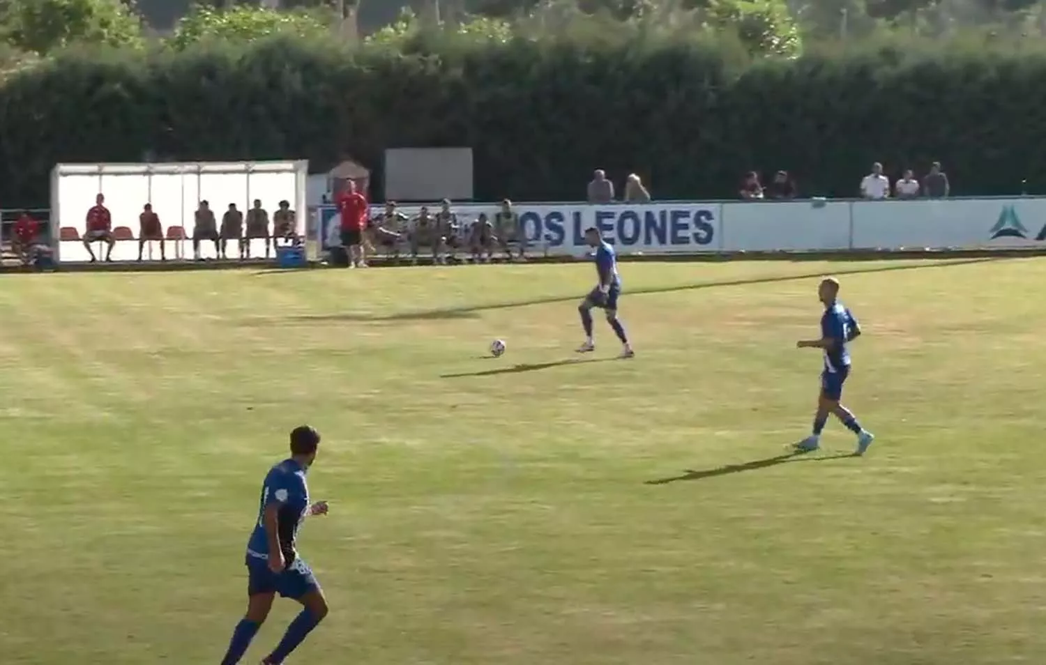 Imagen de la victoria de la SD Ponferradina en pretemporada ante el Bilbao Athletic